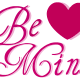 Be Mine heart Valentine clip art