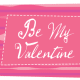Valentine clip art: "Be My Valentine"