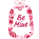 Valentines art: "Be Mine"
