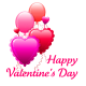 Valentine's Day balloon clip art "Happy Valentines Day"