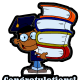 African American boy graduation clip art -- illustration courtesy of CraftyScraps.Blogspot.com