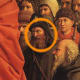 Detail of the Mystic Lamb, in Ghent: Scarface...