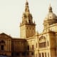 Beautiful portion of the castle on Montjuic in Barcelona