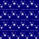 "It Came Upon a Midnight Clear" white stars Christmas scrapbook paper -- blue background