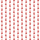 Candy cane Christmas scrapbook paper -- white background