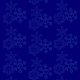 Falling snowflakes winter scrapbook paper -- blue background