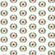 Wreath and ornament Christmas scrapbook paper -- white background