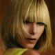 hairstyle with side swept bangs for round faces