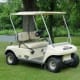 Typical golf cart in Peachtree City. Major local retailers are Big O's, Bulldog's, and Three Guys Golf Carts.