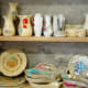 Lots of shelves with all sorts of pots