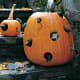 Jack O' Lantern Mouse House. Put a light on the inside and put plastic mice and rats coming out the holes.