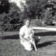 My dad and our dog Sheba as a puppy