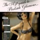 model in bikini with swim cap - poolside glamor advertisement
