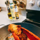 Cook until the pieces turn golden brown.