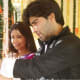 Viren at the Temple with Nivedita tying the thread