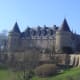 Rochechouart chateau in the winter