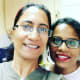 posing for the click with my sister at a Church tea