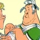Laurel and Hardy - as legionnaires in Obelix & Co.
