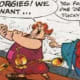 Olivier and Guinness as actors in Asterix and the Cauldron