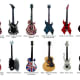 Many models of miniature guitar