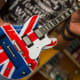 miniature guitar with British flag
