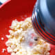 Use a hand mixer to beat the ingredients until they are well combined.