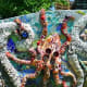 Octopus on wall at Smither Park