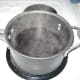 Heating the Water and Vanilla Extract mix.