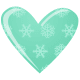 Snowflakes heart