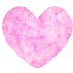 Pink and white patterned heart clip art