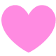 Pink heart clip art