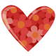Flower heart clipart