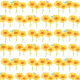 Cheerful sunflowers free scrapbook paper -- rows of flowers