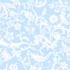 Light blue and white floral paisley free scrapbook paper