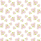 Small delicate purple flower art scrapbook paper on white background