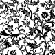 Black and white floral paisley scrapbook paper