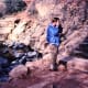 I'm taking a pictuce of my husband taking pictures in Oak Creek Canyon.