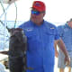 Gone Fishin Club member Stacy Fleming with a good flathead catfish caught on Lake Marion in South Carolina.