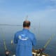 Gone Fishin Club member Gary Turner fishing for catfish on Lake Marion in South Carolina.