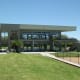 Sideview of the new building, used for cultural purposes. It was constructed in 2006.