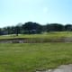 The shallower pond.
