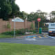 This is the side entrance to Fairmont High School's car park.