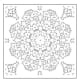 Mandala coloring poster - Wheel of Life