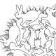 Whimsical Rabbits Mandala Coloring Sheet