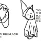 Attach the brim to the hat, and tape on the elastic. Your witch hat is ready to wear!