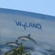 Planet Ocean", one of artist (Robert) Wyland's Whaling Walls. At 116,000 square feet , it is the world's largest mural. The mural depicts migratory gray whales life that can be found in the waters off Long Beach.