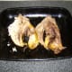 The roasted pheasant carcasses are allowed to cool