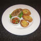 Seared loin of tuna with salsa and bruschetta