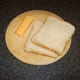 Bread and cheese forms the topping for the fish pie