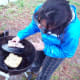 Cover the rolls and cook 15-20 minutes over hot coals. Check on them frequently to make sure the underside doesn't brown too much.